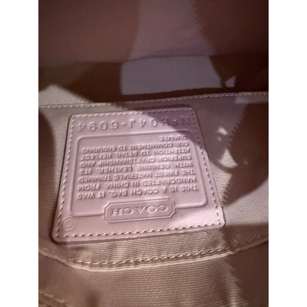 Coach Signature Mini Demi Bag Canvas Leather Bubblegum Pink 6094 Y2K Vintage - Picture 14 of 16